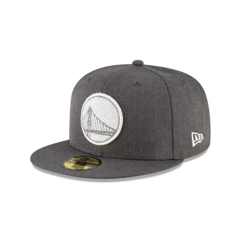 NBA Golden State Warriors Terrycloth 59Fifty Fitted (VOI7528) - Grey New Era Caps